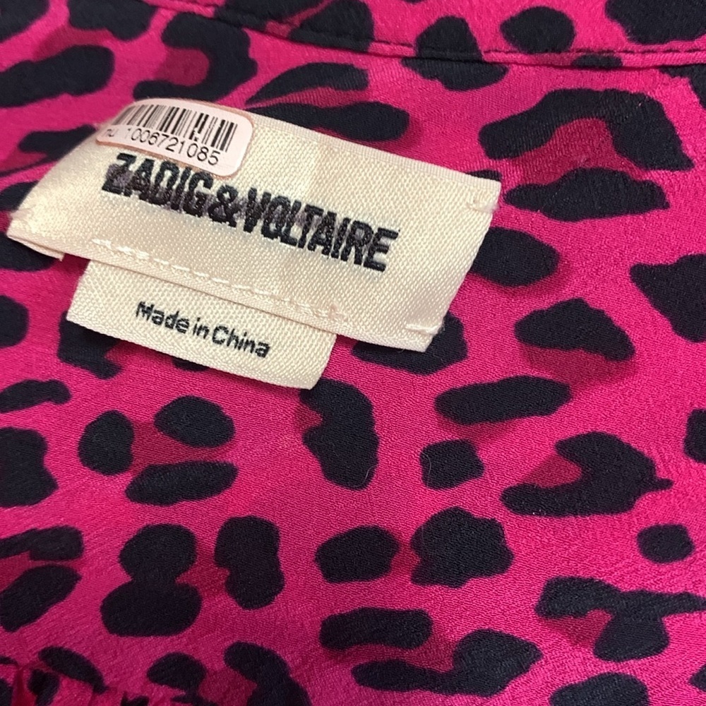 ZADIG & VOLTAIRE REVEAL PRINT LEO DRESS size small - Picture 10 of 11